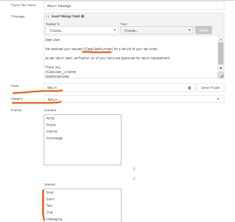 Salesforce 中的快速文本 - SalesforceCodex
