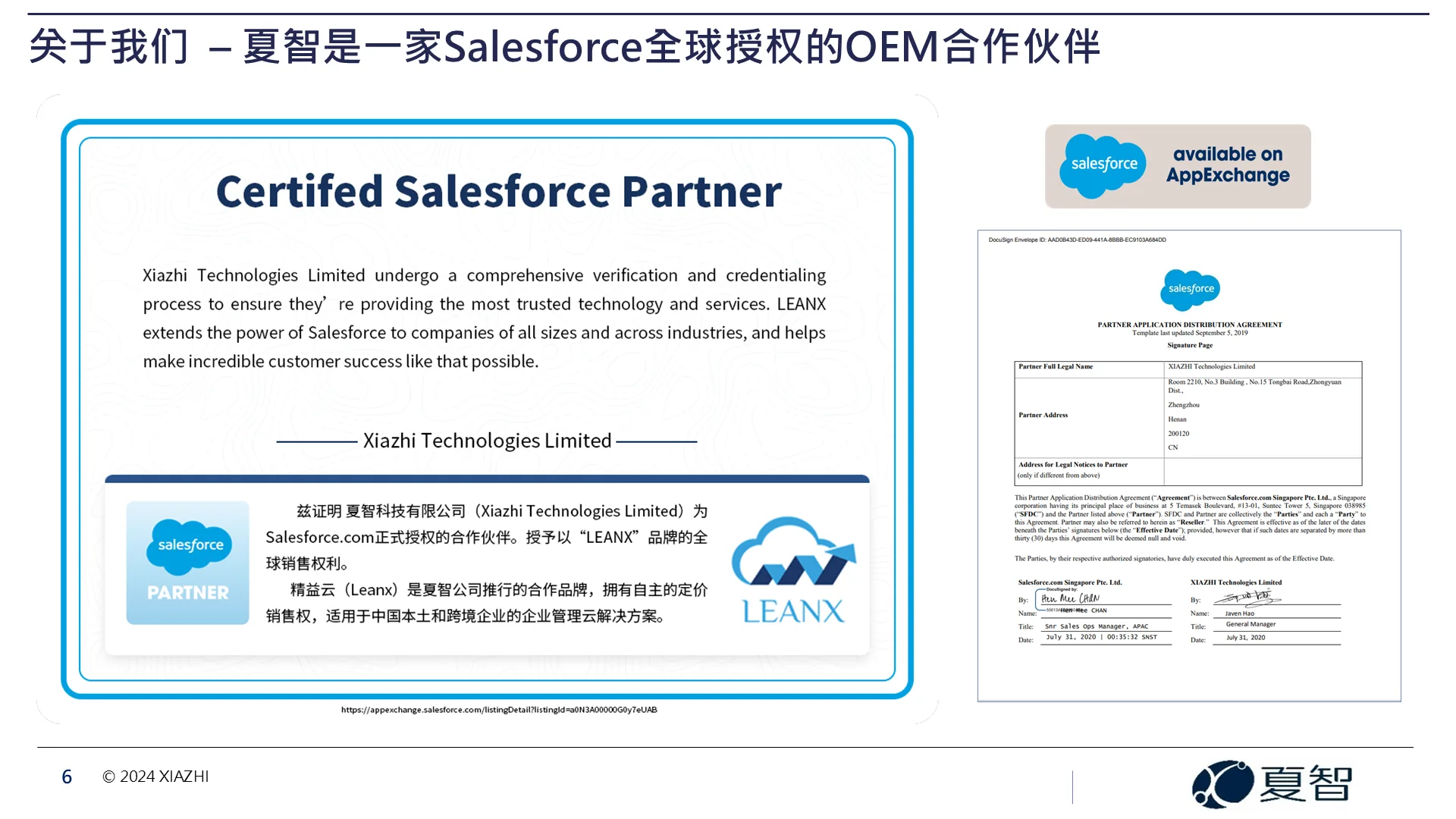 夏智公司-Salesforce伙伴资质