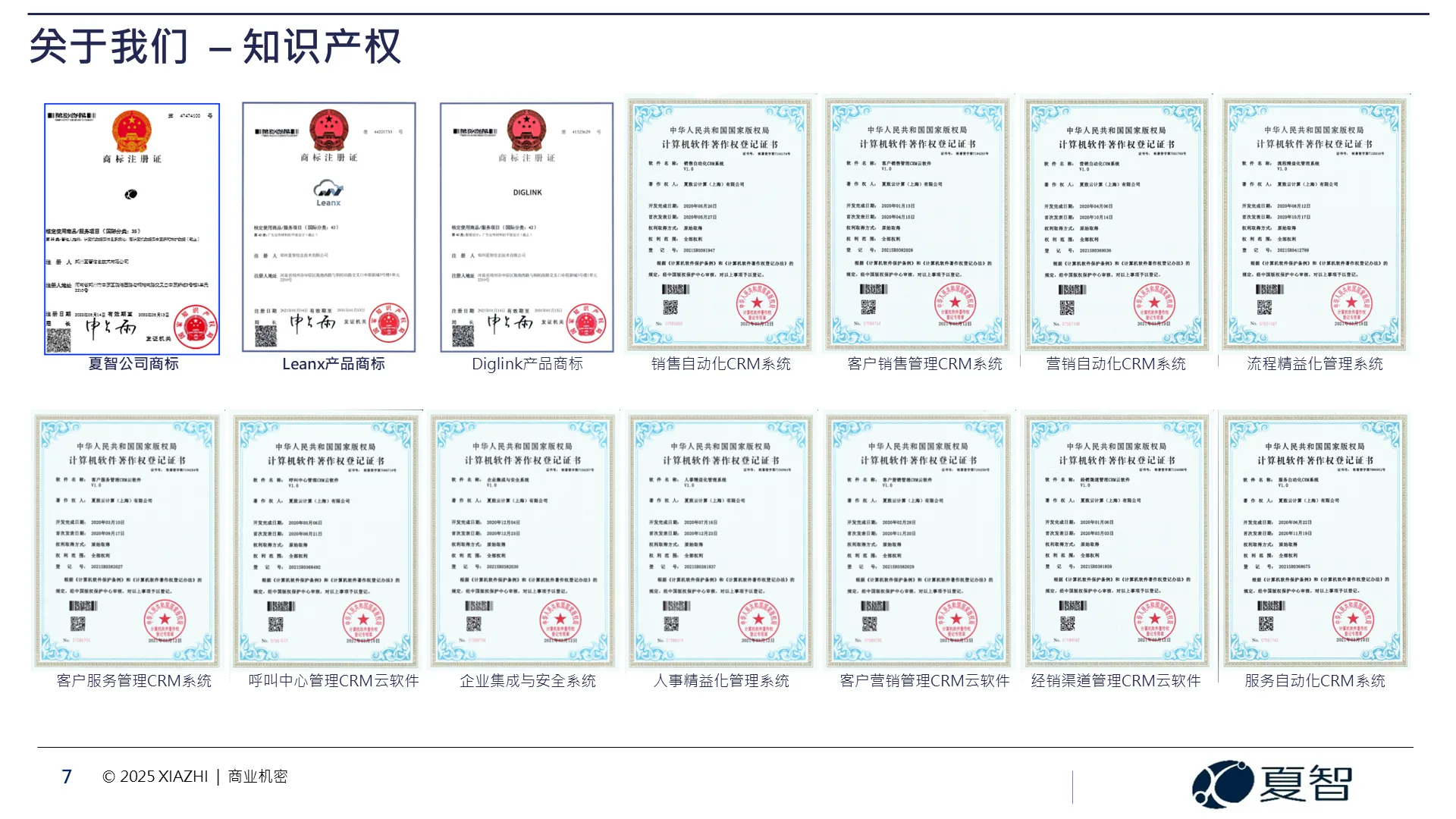 夏智公司-知识产权