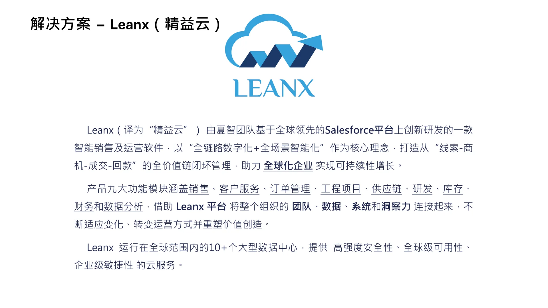 夏智公司-了解Leanx产品